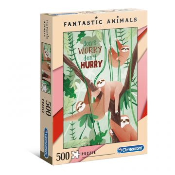 Fantastic Animals - Sloth- 500 pc Puzzle