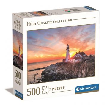 Morning Maine Lighthouse - 500 pc puzzle in modular box