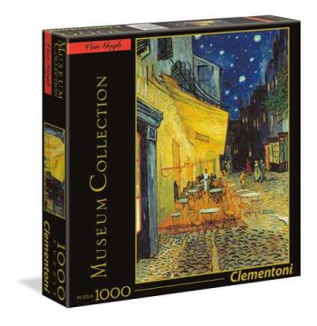 Van Gogh, "Cafe Terrace at Night"-1000pc puzzle Square Box