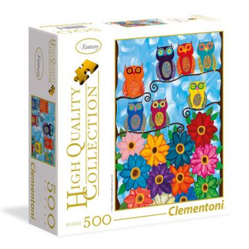 Cute Little Owls - 500 pc puzzle in modular packaging